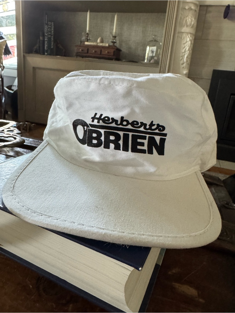 Vintage Herberts O'Brien White Canvas Cap